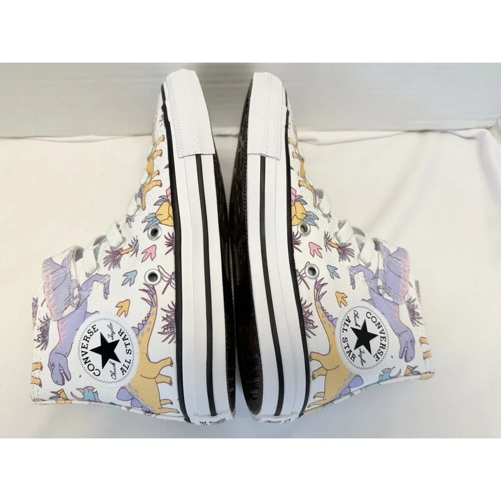 Converse Chuck Taylor All Star Dino Party Easy On Dinosaurs Sneakers Size 13 New - Picture 4 of 8